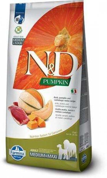 N&D Dog Grain Free Adult Medium/Maxi sütőtök, kacsa & áfonya szuperprémium
kutyatáp 12 kg