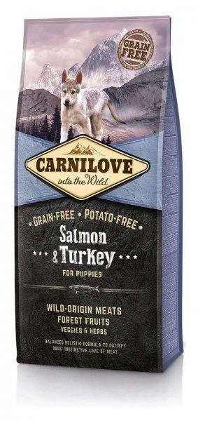 Carnilove Puppy Salmon & Turkey - Lazac-Pulyka Hússal 12kg