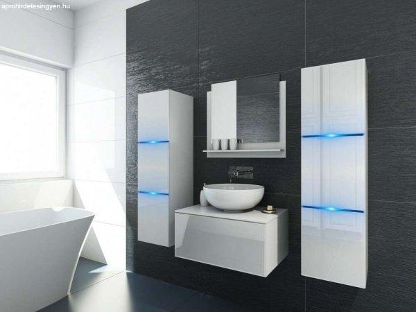 Venezia Like II. fürdőszobabútor szett + mosdókagyló + szifon, fényes
fehér