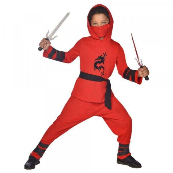 Red Ninja jelmez 6-8 éves korig 128 cm