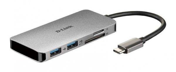 D-Link DUB-M610 3 portos USB Hub + HDMI + kártyaolvasó