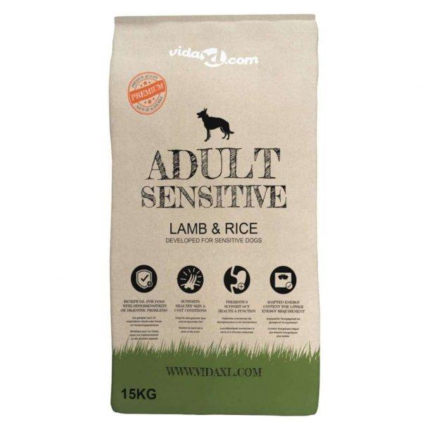 2 db „adult sensitive lamb & rice” prémium száraz kutyatáp 30 kg