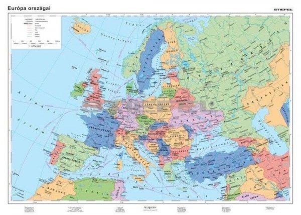 Európa politikai térképe+tematikus térképek DUO