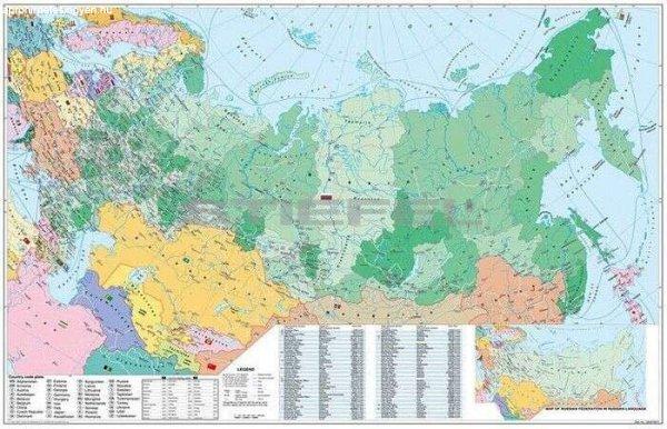 Oroszország és Kelet-Európa irányítószámos térképe
