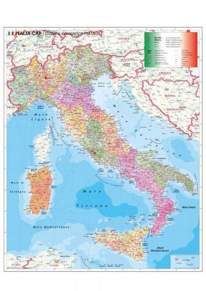 Olaszország irányítószámos térképe