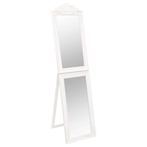 Fehér szabadon álló tükör 50x200 cm