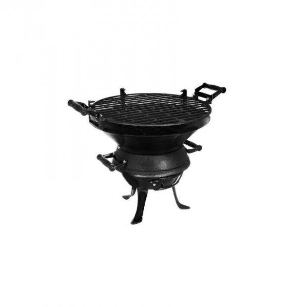 Öntöttvas BBQ kerti grill, mozgatható , 36 x 40 cm, BBQ214