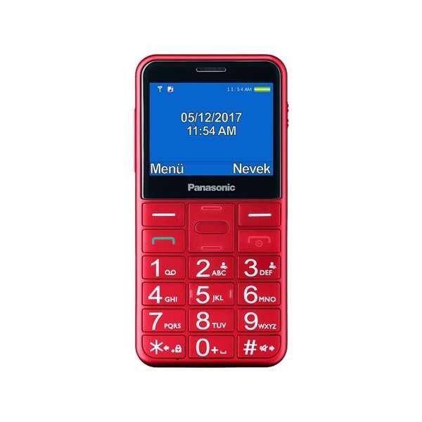 Panasonic KX-TU155EXRN Senior Mobiltelefon, Piros