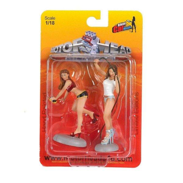 MOTORHEAD Bikini Car Wash Set#352 Rayna & Diane figura modell 1:18