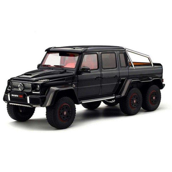 Brabus 700 6x6 obsedian black metallic modell autó 1:18