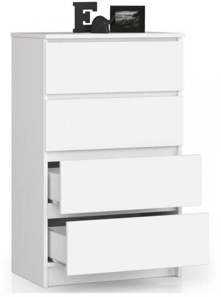 Komód Akord Furniture K60-4, 60x99x40cm, fehér