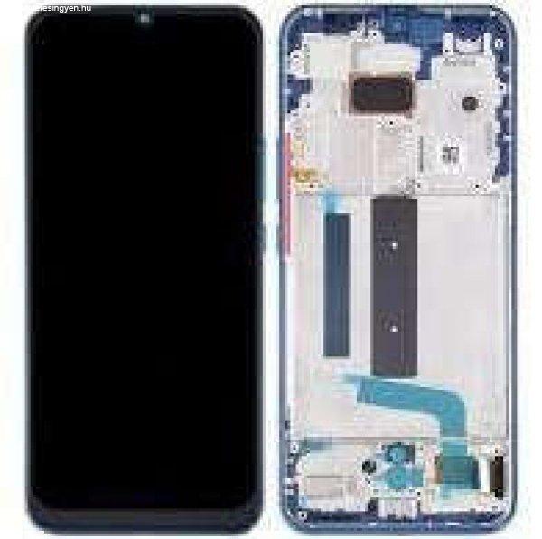 Xiaomi Mi 10 Lite 5G gyári LCD + érintőpanel kék (Atlantic Blue) kerettel