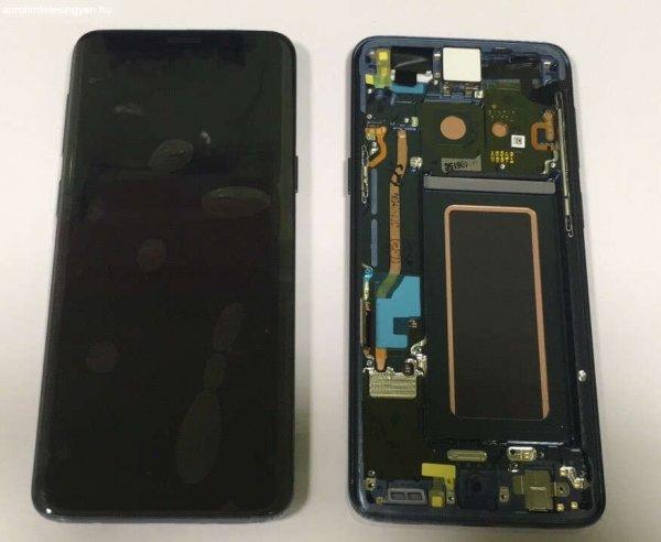 Samsung G960 Galaxy S9 kék gyári LCD+érintőpanel kerettel