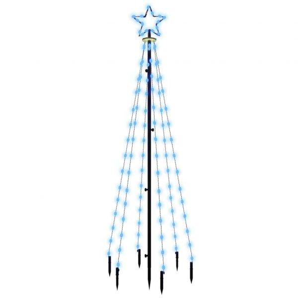 Kék fényű karácsonyfa tüskével 108 led-del 180 cm