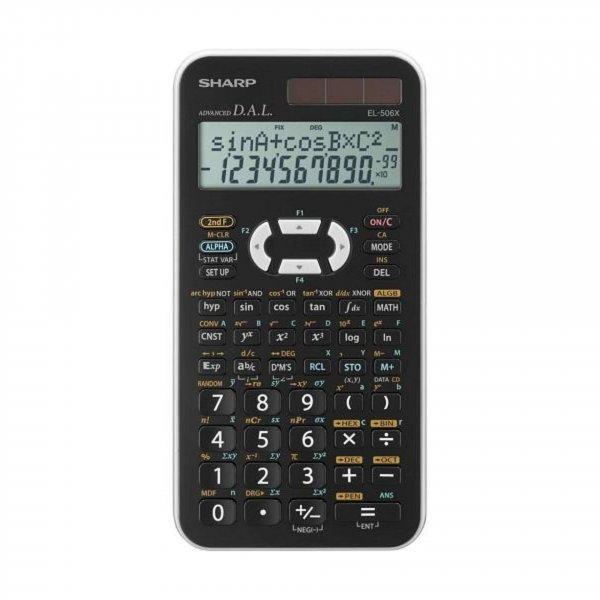 Sharp EL506TWH számológép tudományos 10 + 2 számjegy 470 funkció
fehér-fekete