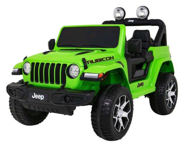 Jeep Wrangler Rubicon 4x4 12V, elektromos jármű, zöld
