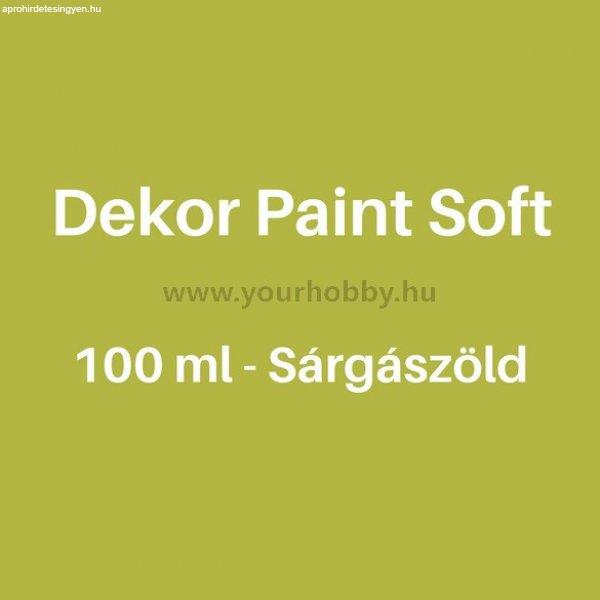 Pentart Dekor Paint Soft lágy dekorfesték 100 ml - sárgászöld