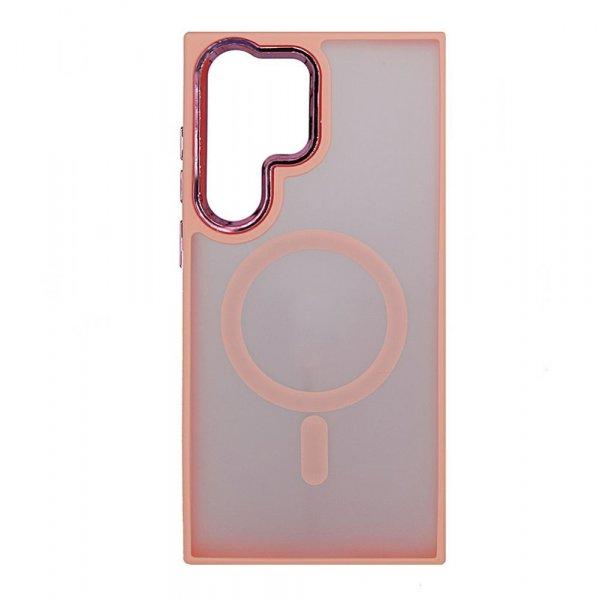 Magsafe Apple iPhone 12 / 12 Pro 2020 (6.1) TPU/PC tok (vezetéknélküli
töltéshez) pink