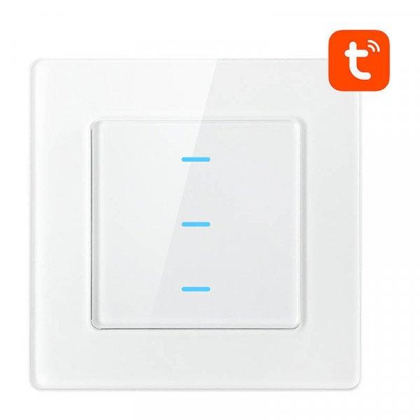 Smart Light Switch WiFi Avatto N-TS10-W3 3 utas TUYA (fehér)