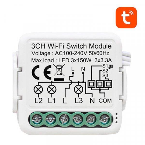 Smart Switch Modul WiFi Avatto N-WSM01-3 TUYA
