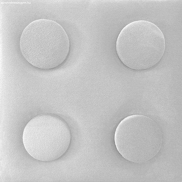 KERMA Cubes építőkocka textil falpanel 25x62,5 cm fehér- Piano 01
