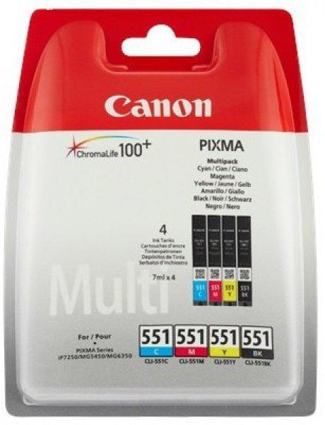 CANON® CLI-551 EREDETI TINTAPATRON Multipack 4x7 ml ( 6509B009 )