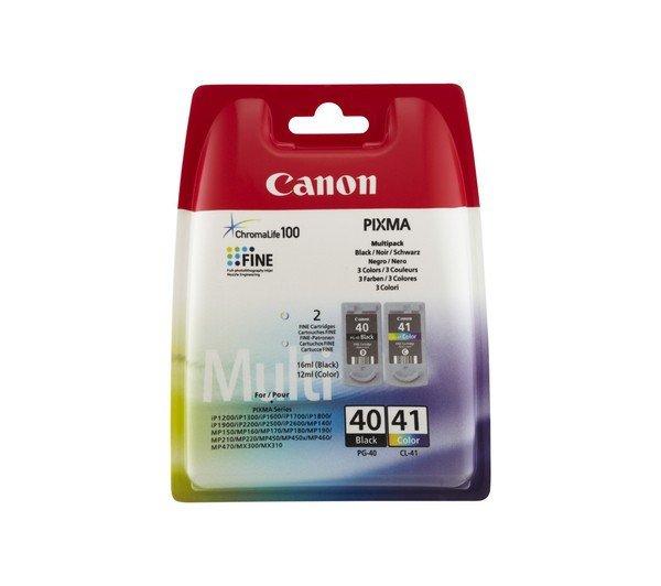 CANON® PG-40/CL-41 ( fekete+színes ) EREDETI TINTAPATRON multipakk, ~400/300
oldal ( pg40cl41 ) ( 0615B043 )