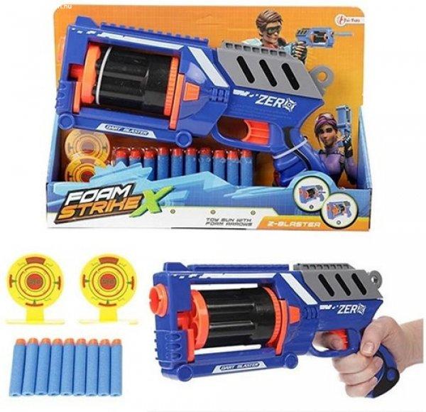 FOAM STRIKE X fegyver Z-Blaster szett töltény és céltábla