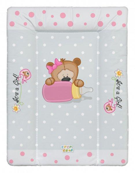 Babastar puha pelenkázó lap 50*70 cm - It's a girl ! maci cumisüveg
szürke