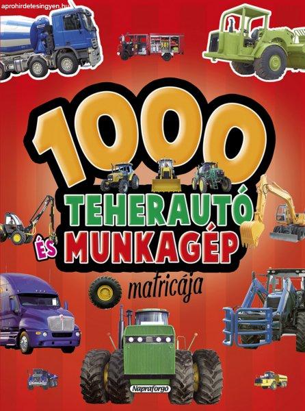 1000 teherautó és munkagép matricája - Piros