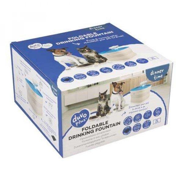 DUVO+ Vízforgatós itató szűrővel kutyáknak és macskáknak 20x20x13,5cm
kék-fehér