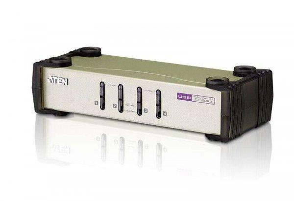 Aten 4-Port PS/2-USB VGA KVM Switch + Kábel CS84U-AT
