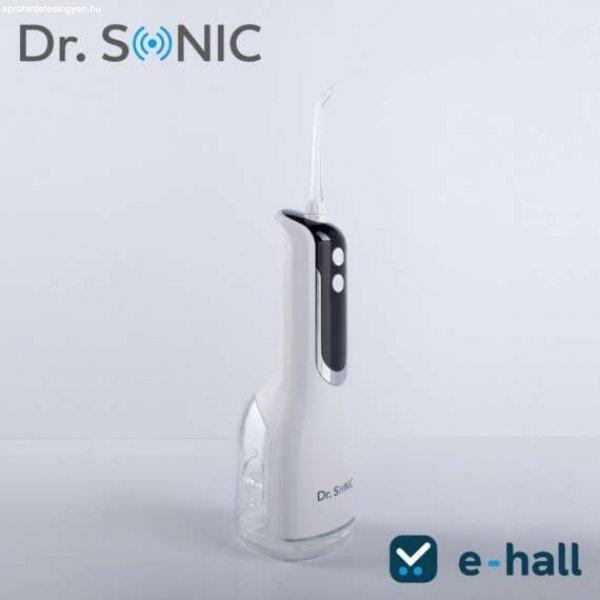Dr. SONIC L12 akkumulátoros szájzuhany nagy kijelzővel, 5 fokozattal, 4
különböző fúvókával (fehér)