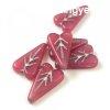 Heart Leaf gyngy - hosszban frt cseh prselt gyngy - Opa