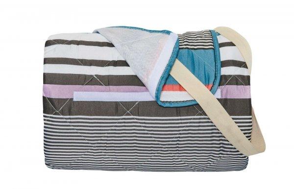 Utazó piknik takaró, vízálló, mikroszálas, Somnart, Stripes modell,
180x200