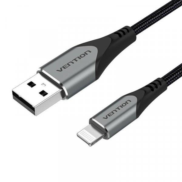 USB 2.0 kábel a Lightninghez, Vention LABHF, 1 m (szürke)