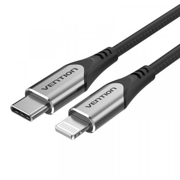 USB-C kábel a Lightninghez, Vention TACHF, 1 m (szürke)