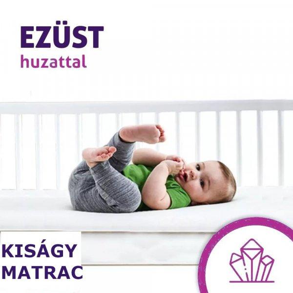Sleepy-Kids 8cm magas hypoallergén kiságy matrac Silver Protect huzattal /
70x140cm 