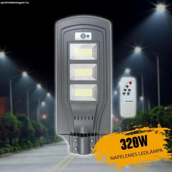 Napelemes utcai lámpa 320W távirányítóval GHC320W