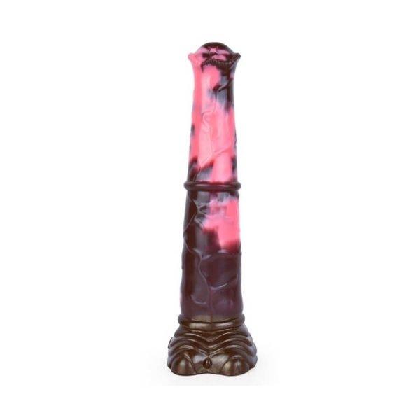 Bad Horse - szilikon ló pénisz dildó - 24cm (barna-pink)