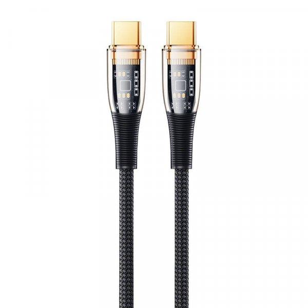 Remax Explore USB-C-USB-C kábel, RC-C062, 1,2 m, 100 W, (fekete)