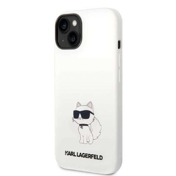Apple iPhone 14 Plus Karl Lagerfeld Silicone Choupette MagSafe tok -
KLHMP14MSNCHBCH, Fehér