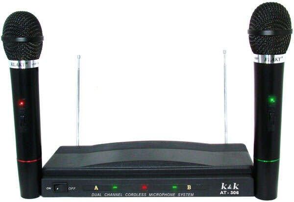 KARAOKE SZETT - vezeték nélküli - 2 mikrofonnal (BBL)