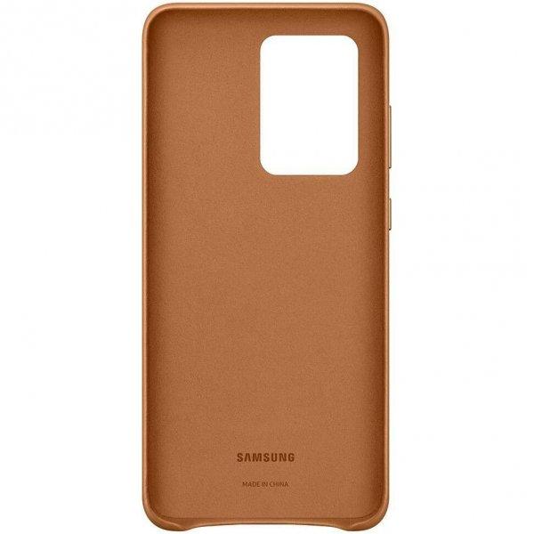 Samsung EF-VG988LAEGEU Galaxy S20 Ultra Leather barna gyári védőtok