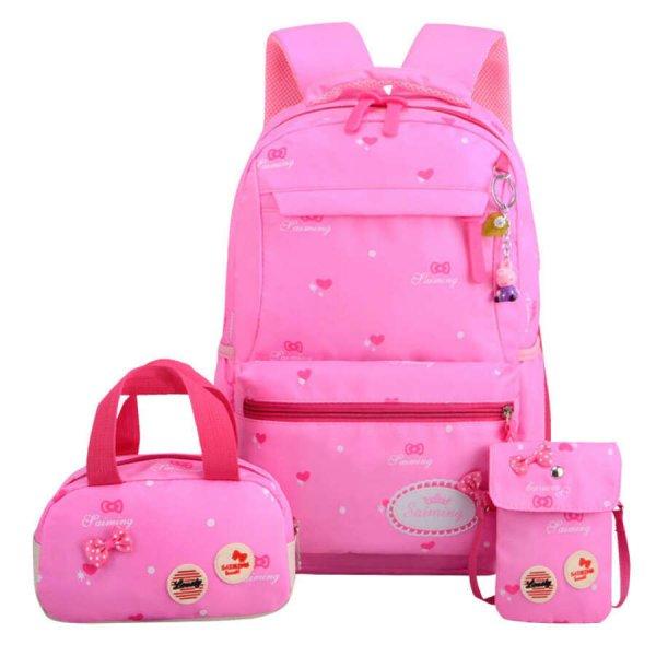 Gyermek hátizsák 3in1 szett, szivecske-masni mintás alul díszlogóval
rózsaszín aa-000141