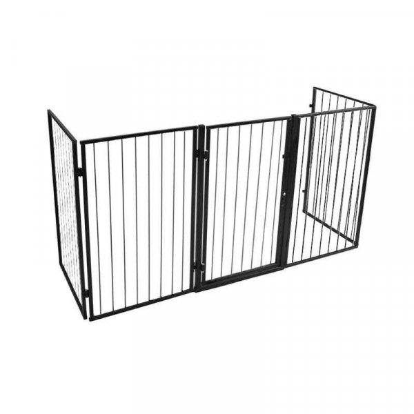 Kandalló kerítés, gyerekeknek, ajtó, 304x74,5 cm