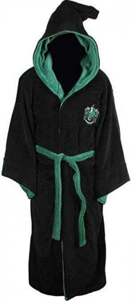 Harry Potter - köntös - Slytherin Kids Poly Fleece Black/Green X-Large