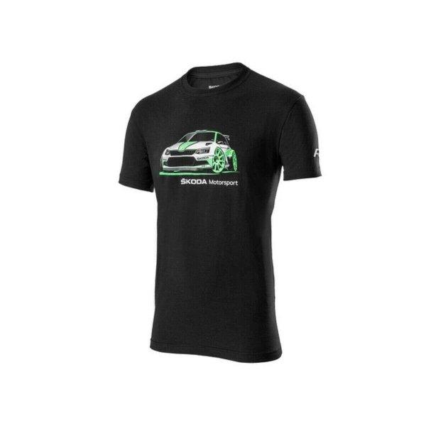 Skoda Motorsport R5 férfi póló fekete 2017/2018