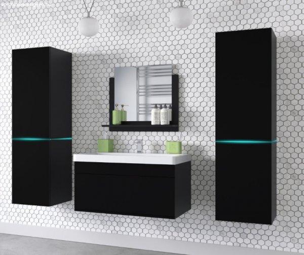 Venezia Alius A31 fürdőszobabútor szett + mosdókagyló + szifon (matt
fekete)