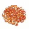 Cseh csiszolt goly gyngy - Crystal Orange Rainbow - 4mm
